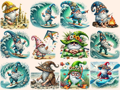 Beach Gnomes Clipart Beach clip art - Wonders Artist