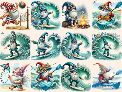 Beach Gnomes Clipart Beach clip art - Wonders Artist