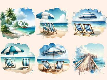 Beach Landscapes (P2) Clipart Beach clip art - Wonders Artist