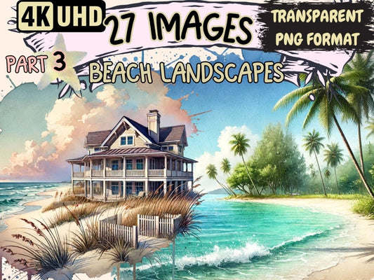Beach Landscapes (P3) Clipart Beach clip art - Wonders Artist