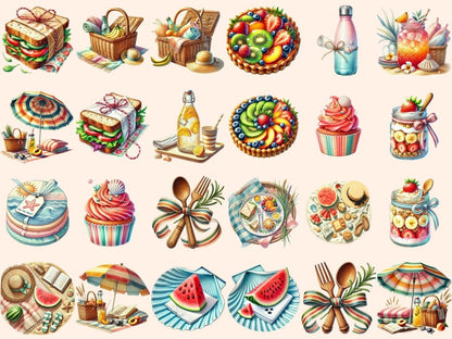 Beach Picnic Clipart beach clipart beach designs beach graphics - WondersArtist