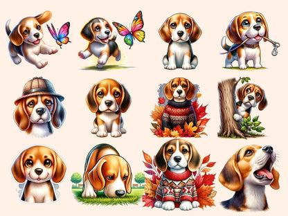 Beagles Clipart Beagle dog design - Wonders Artist