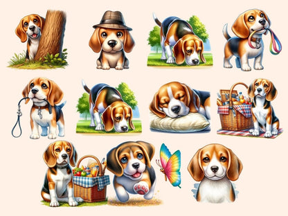 Beagles Clipart Beagle dog design - Wonders Artist