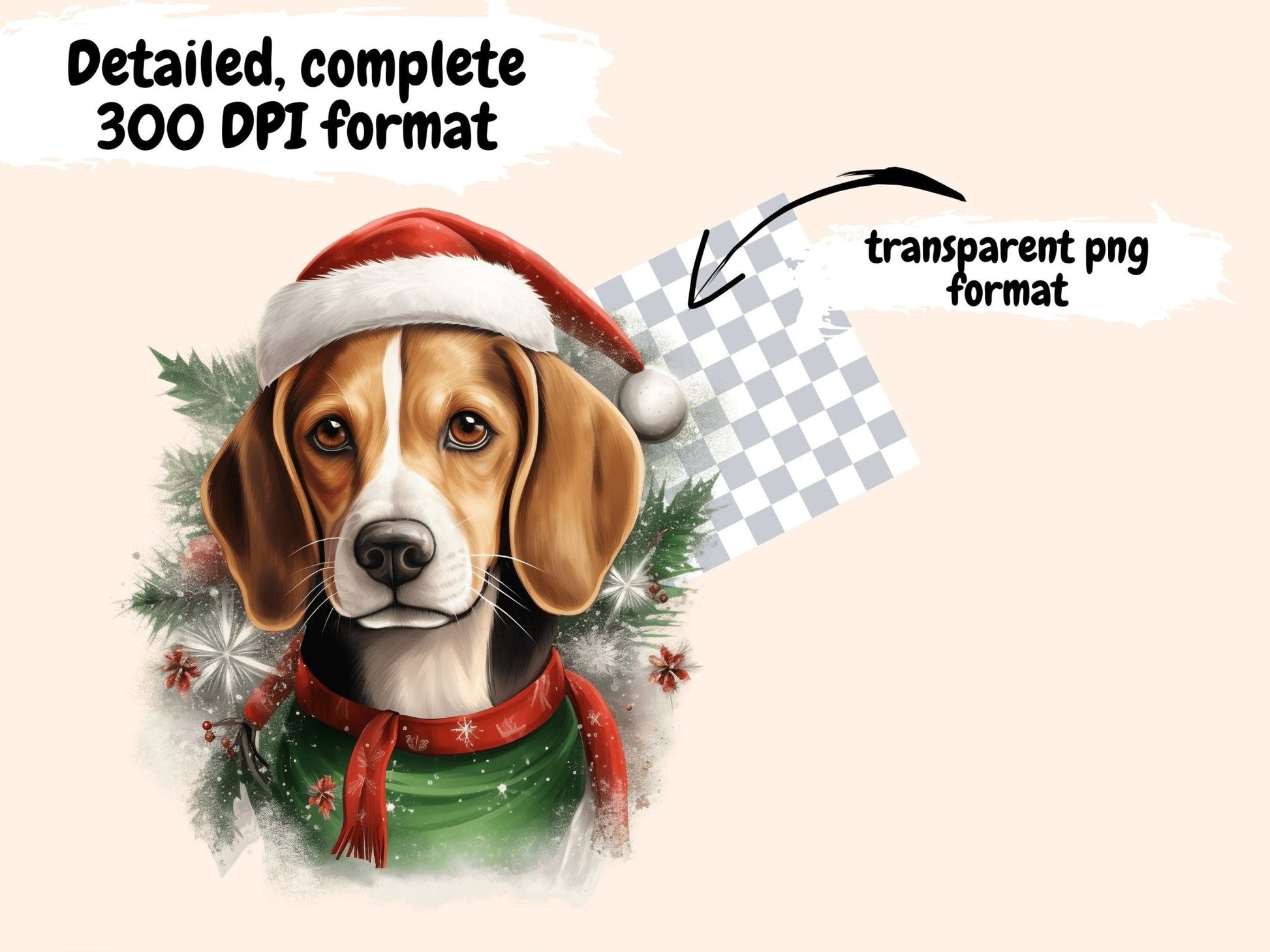 Beagles Watercolor Clipart - High - Quality Instant Digital Download for Creative Projects