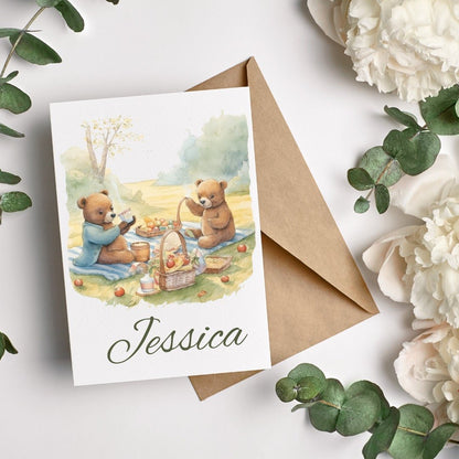 Bears Watercolor Clipart adorable bear - Wonders Artist