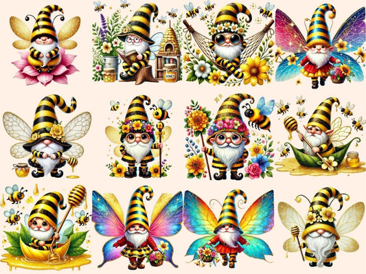 Bee Gnomes (P3) Clipart