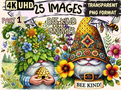Bee Kind Gnomes Clipart Bee kind clip art - Wonders Artist