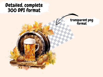 Beer Watercolor Clipart alcohol clipart - Wonders Artist