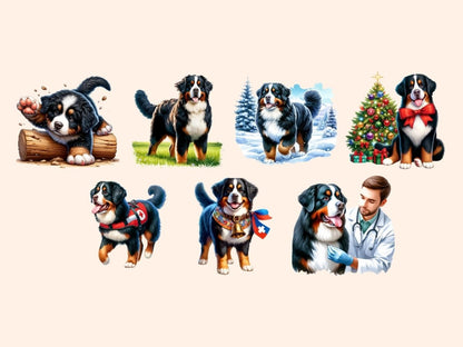 Bernese Mountain Dog Clipart Bernese clipart - Wonders Artist