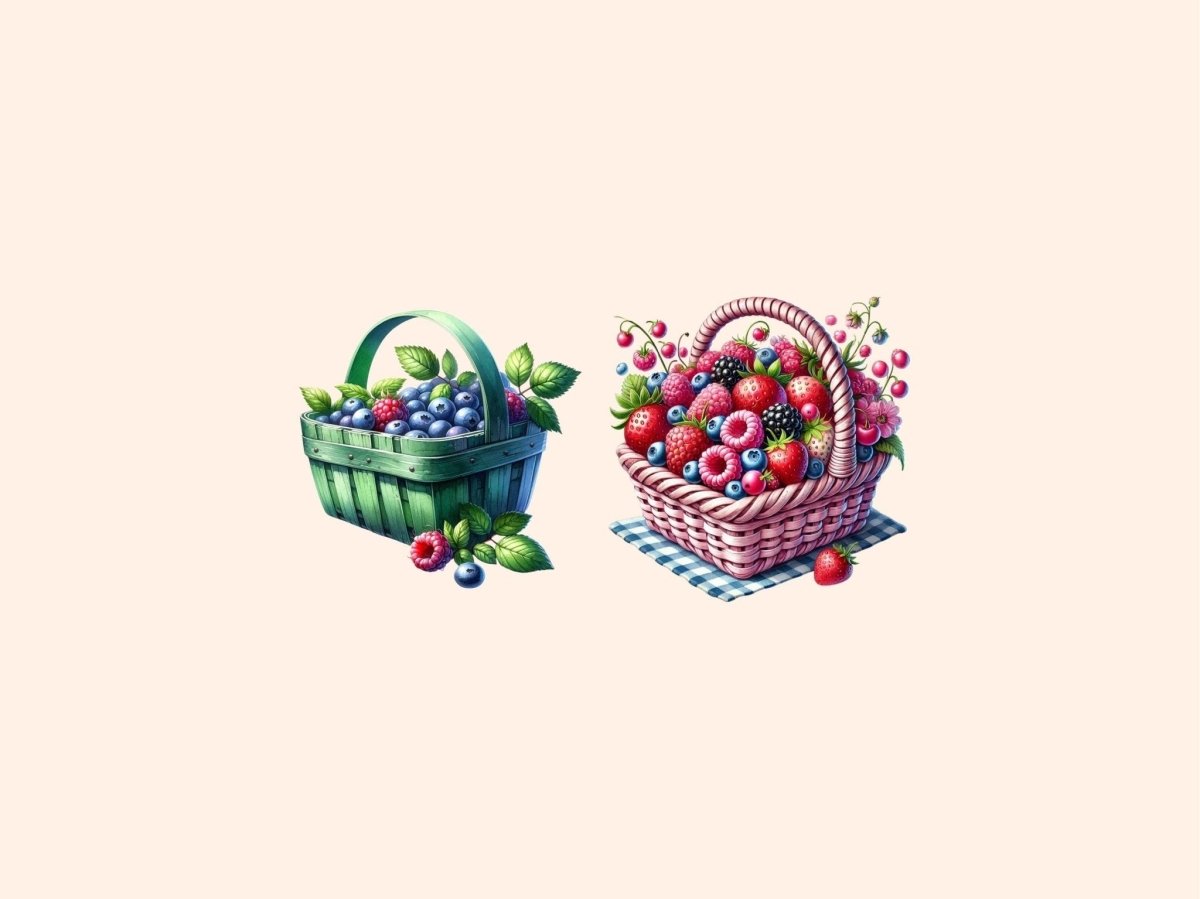 Berry Baskets Clipart basket clipart berries clipart berries png - WondersArtist