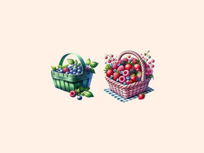 Berry Baskets Clipart basket clipart berries clipart berries png - WondersArtist