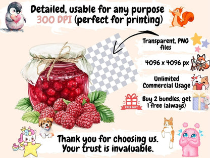 Berry Jam Watercolor Clipart Berry Clipart - Wonders Artist