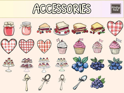 Berry Picnic Cardmaking Clipart berry cardmaking - Wonders Artist