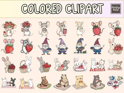 Berry Picnic Cardmaking Clipart berry cardmaking - Wonders Artist