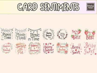 Berry Picnic Cardmaking Clipart berry cardmaking - Wonders Artist