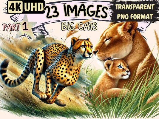 Big Cats Clipart Big Cat Designs - Wonders Artist