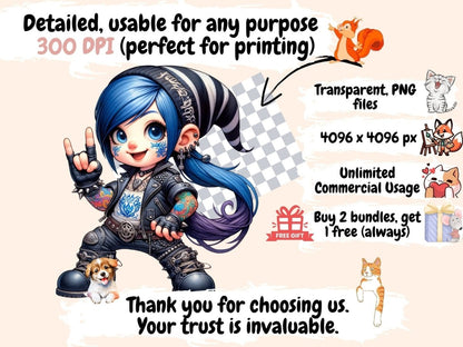 Biker Girl Gnome Clipart biker clipart - Wonders Artist