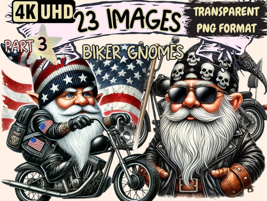 Biker Gnomes (P3) Clipart Biker clip art - Wonders Artist