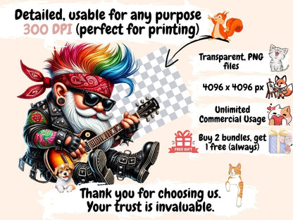 Biker Gnomes (P4) Clipart Biker clip art - Wonders Artist