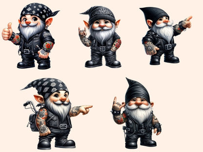 Biker Man Gnome Clipart biker clipart - Wonders Artist