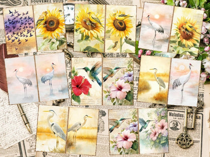 Bird's Grace Journal Pages (P2) Bird Ephemera - Wonders Artist