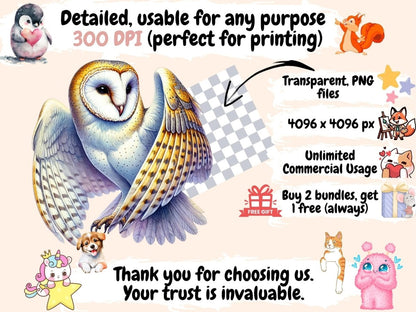 Birds of Prey (P2) Clipart Bird of Prey Icons - Wonders Artist