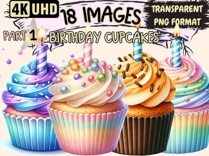 Birthday Cupcakes Clipart Birthday clip art - Wonders Artist