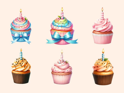 Birthday Cupcakes Clipart Birthday clip art - Wonders Artist