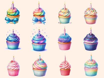 Birthday Cupcakes Clipart Birthday clip art - Wonders Artist