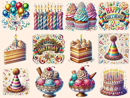 Birthday Motifs Clipart birthday artwork - Wonders Artist