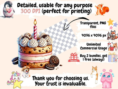 Birthday Motifs (P2) Clipart birthday artwork - Wonders Artist