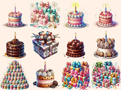 Birthday Motifs (P2) Clipart birthday artwork - Wonders Artist