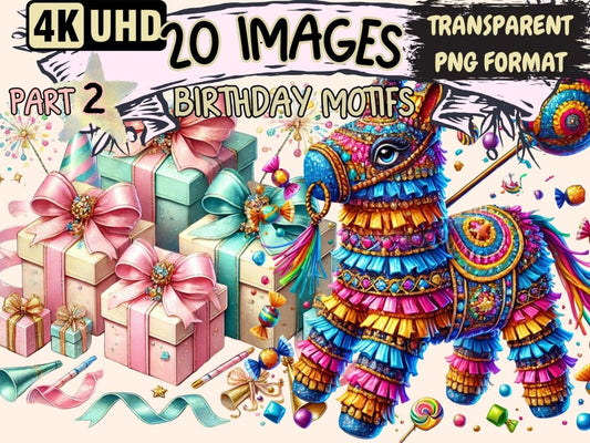 Birthday Motifs (P2) Clipart birthday artwork - Wonders Artist