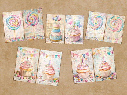 Birthday Party Journal Pages (P3) Birthday Ephemera - Wonders Artist
