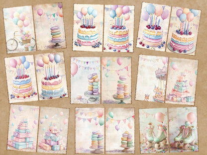 Birthday Party Journal Pages (P4) Birthday Ephemera - Wonders Artist