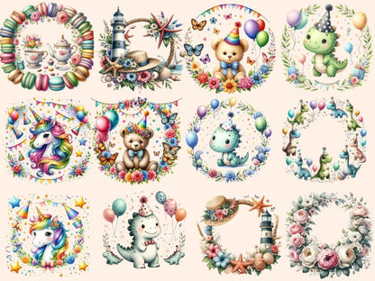 Birthday Wreaths Clipart Birthday clip art - Wonders Artist