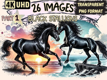 Black Stallions Clipart black horse icons - Wonders Artist