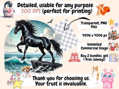 Black Stallions Clipart black horse icons - Wonders Artist