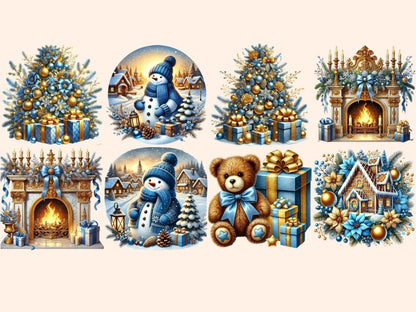 Blue Christmas (P2) Clipart Blue Christmas - Wonders Artist