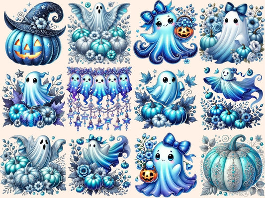 Blå Halloween (P2) Clipart