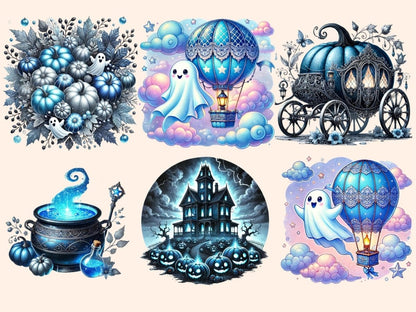 Blue Halloween (P3) Clipart Blue Bat Clipart - Wonders Artist