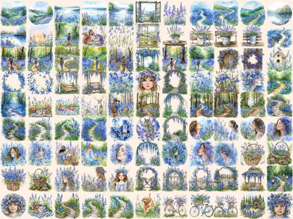 Bluebells Watercolor Clipart blue flower clipart - Wonders Artist