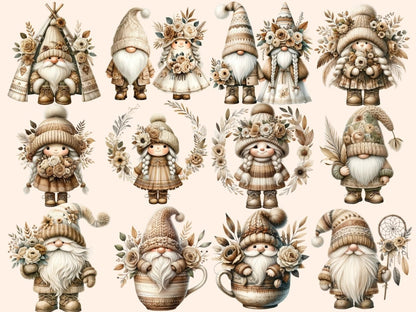 Boho Gnomes Clipart boho clipart - Wonders Artist