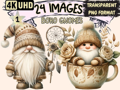 Boho Gnomes Clipart boho clipart - Wonders Artist