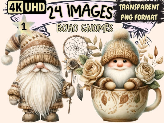 Boho Gnomes Clipart boho clipart - Wonders Artist