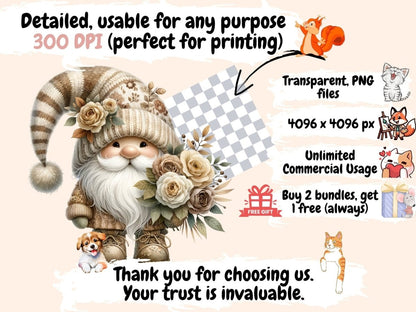 Boho Gnomes Clipart boho clipart - Wonders Artist