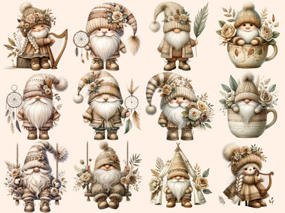 Boho Gnomes Clipart boho clipart - Wonders Artist
