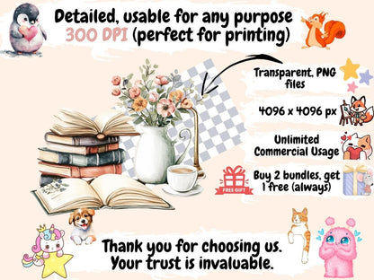 Boho Planner Watercolor Clipart Boho Decor PNG - Wonders Artist