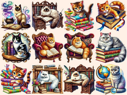 Book Cats Clipart Book Cats Clipart - Wonders Artist