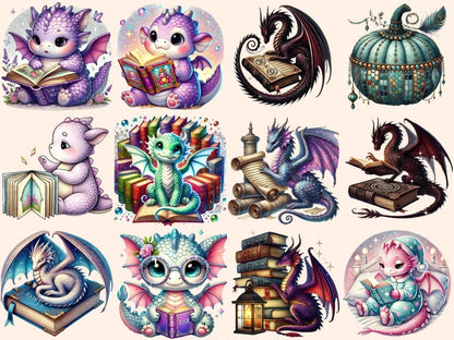 Book Dragons Clipart Book Dragon Art - Wonders Artist